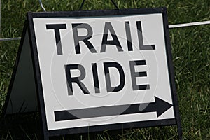 Trail Ride sign