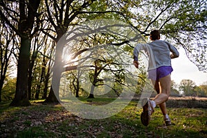 Trail running photo