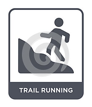 trail running icon in trendy design style. trail running icon isolated on white background. trail running vector icon simple and