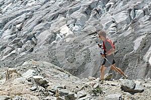 Trail running in the moutains