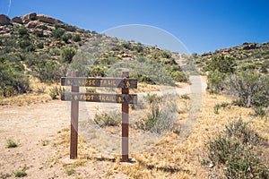 Trail Sign in Mojave Wilderness