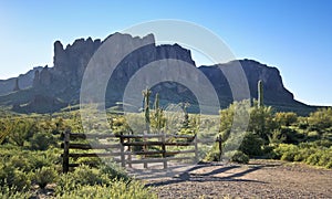 A Trail into the Superstition Mountain Wilderness