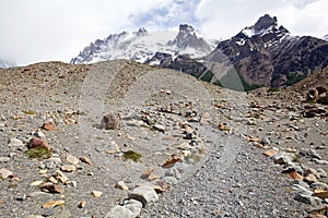 Trail to Cerro Torre at the Los Glaciares National Park, Argentina