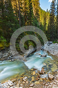 Trail to the lower Johnston Falls in canada
