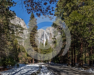 Trail to the Upper and Lower Yosemite Falls - Yosemite National Park, California, USA