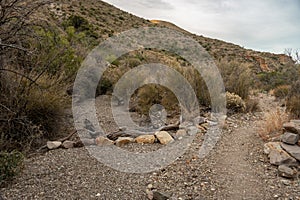 Trail Turns Right Out of Blue Creek In Big Bend