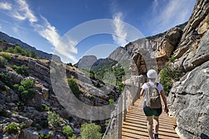 Trail views from the Royal Trail Caminito del Rey, gorge