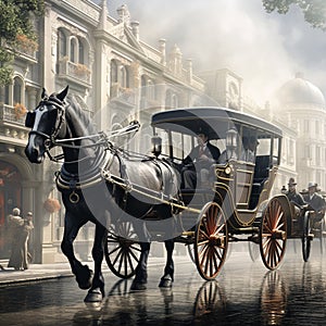 Trailblazing Tradition: A Modern Twist to Horse-drawn Carriages photo