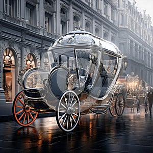 Trailblazing Tradition: A Modern Twist to Horse-drawn Carriages photo