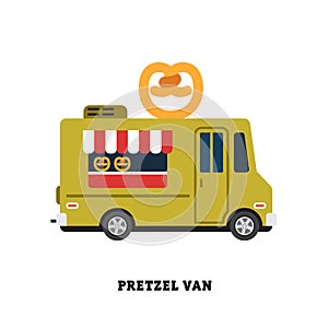 Trailer fast food vector illustration isolated