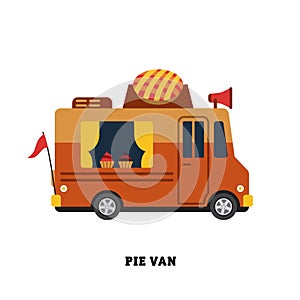 Trailer fast food vector illustration isolated