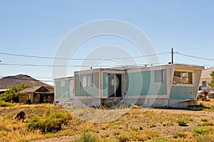 Trailer in Goldfield desert