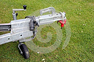 Trailer hitch and jockey wheel, with electric hook up and hitch