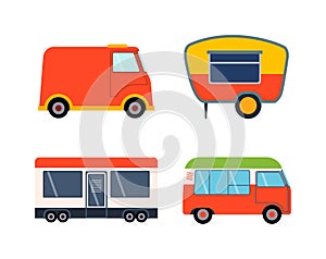 Trailer house vector illustration.