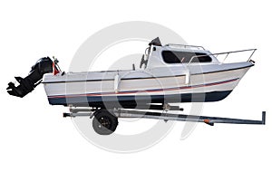 Trailer and motor boat