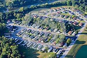 Trailer Park neighborhood Aerial
