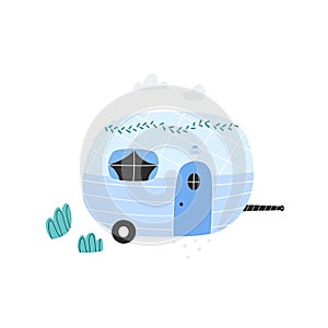 Trailer, tiny house, mobile home on wheels