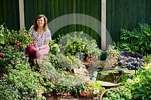 Happiness in the Fuchsia garden. photo