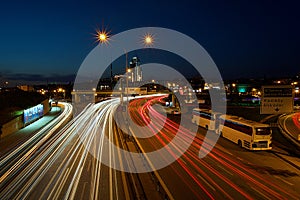 Trailing Lights of Vehicles in Kadikoy, Ä°stanbul