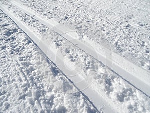 Trails of cross-country skiing