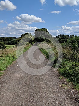 Trailway through rural England photo