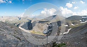 The trailway on summit of Mount Olympus