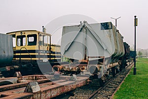 Train in an abandoned coal mine Beringen