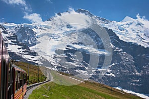 Train through the Alps