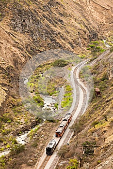 Train In The Andes