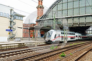 Train Arrival at Bremen, Germany, Bremen Main Train Station, Hbf, Hauptbahnhof.