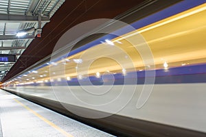 Train arriving to station