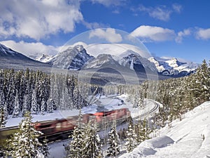 Train in Banff National Park