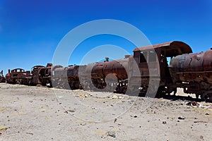 Train Boneyard, Salar de Uyuni, Bolivia, South America