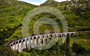 Train bridge in Glenfinnan. Viaduct