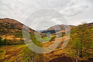 Train bridge located in Gelnfinnan Viaduct also referred to as harry potter bridge, Scotland