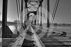 Train Bridge Over Town Lake photo