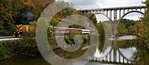 Train, Bridge and River