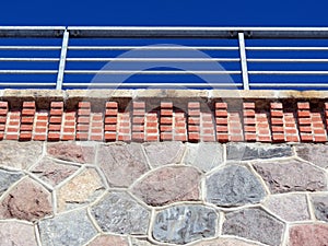 Train bridge wall and handrails , Lithuania