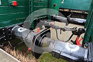 Train bumpers of a wagon