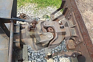 Train car hook coupler