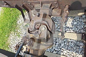 Train car hook coupler