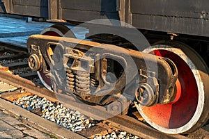 Train Car Undercarriage, passenger train