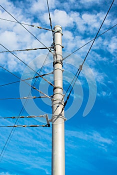 Train catenary and power line cables