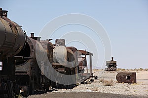 The train cemetery in Bolivia