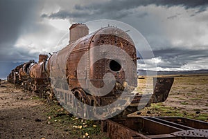 Train cemetery, Uyuni, Bolivia