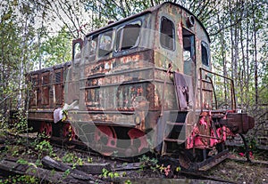 Train in Chernobyl Zone