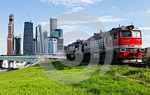 Train and the city