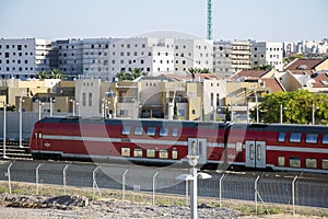 Train in the city beer sheva israel