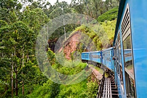 Train from colombo to badulla in highlands of srilanka