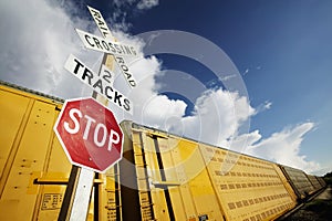 Train at Crossing